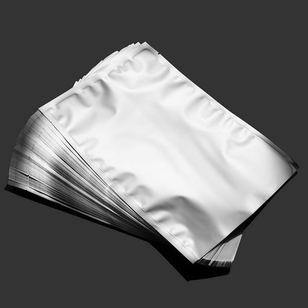 Silver Mylar Flat Bag Food Storage Pouches Aluminum Foil